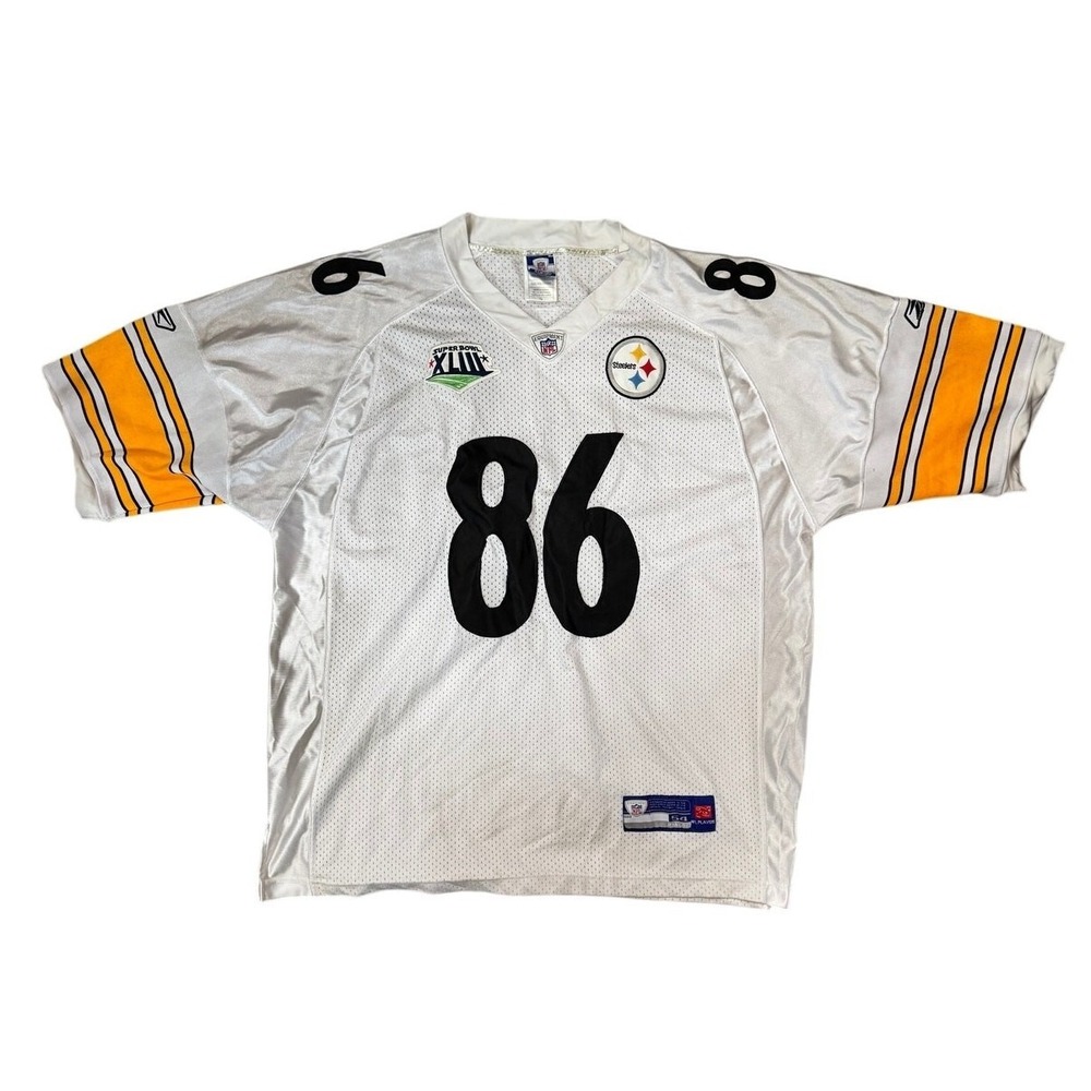 Reebok Stitched Hines Ward #86 Pittsburgh Steelers NFL Jersey Size 54 Super Bowl